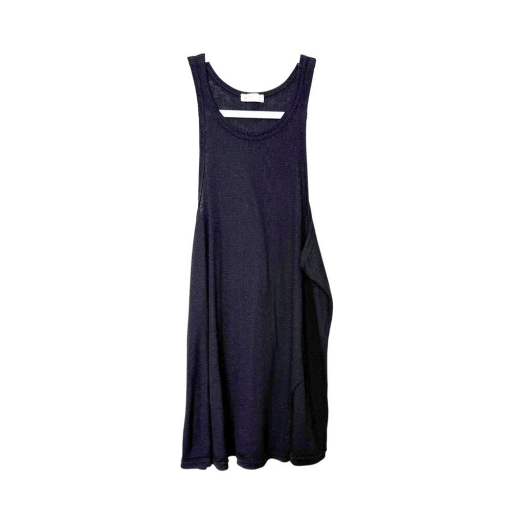 Free People Intimately Oversized‎ Tank Women M Black Lightweight Stretch Cozy